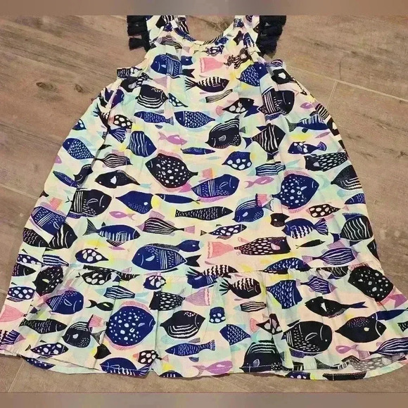 Cat & Jack Fish Maxi Dress With Tassels - Picture 6 of 9